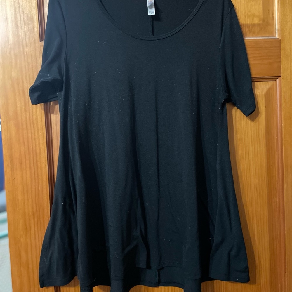 Lularoe Perfect T- solid black. - Small